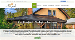 Desktop Screenshot of pod-akacjami.com